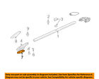 75283shja21 Honda Oem Odyssey Roof Rack Rail Luggage Pad Left