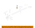 75298shja21 Honda Oem Odyssey Roof Rack Rail Luggage Screw