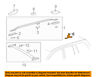 7556460040 Toyota Oem Roof Rack Rail Luggage Cover Retainer Left