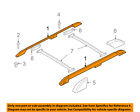 7l1z7855114aa Ford Oem Expedition Roof Rack Luggage Rail Right