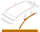 7p0817288 Volkswagen Vw Oem Roof Side Rail Right