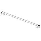 H3304w 84 " Roof Bar H3 Bars White Caps Rubber Truck 1 Ladder Rack System