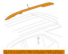 84202850 Gm Oem Roof Rack Luggage Rail Right