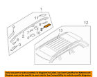 8662964 Volvo Oem Roof Rack Rail Luggage Seal Left