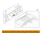 8662966 Volvo Oem Roof Rack Rail Luggage Seal Right