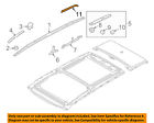 87261c6500 Kia Oem Sorento Roof Rack Rail Luggage Cap Left