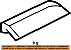 8a8z7455183aa Ford Oem Flex Roof Rack Rail Luggage Left