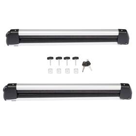 H10658511ld 8j 2pcs Universal Ski Roof Rack Carriers Holder Crossbar For Carry 2 Snowboard Usa