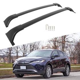 H11628311ld 8j Used Black Roof Rack Cross Bars 2021-2023 Toyota Venza Rails Cargo Bar Carrier