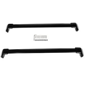 H16082111ld 8j Fits 2012-2016 Honda Crv Cr-v Roof Rack Cross Bars Black Rails Aluminum Bar Usa