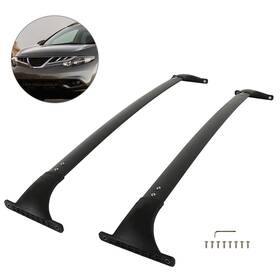 H16167611ld 8j For Nissan Murano 2009-2014 Roof Rack Cross Bars Luggage Carrier Black