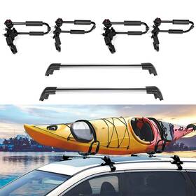 H83817811ld 8j For 2013-2018 Mitsubishi Outlander Roof Rack Cross Bars Silver Duty Kayak