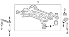 90101-swa-a00 Acura Genuine Oem Rear Support Bolt