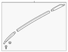 91151al200 Subaru Genuine Roof Rail Assembly