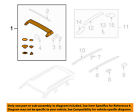 95504400072 Rail Carrier-rail Cayenne Porsche Oem Rack Roof Luggage Assembly