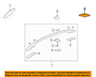 96660374 Gm Oem Roof Rack Rail