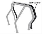 98001b Go Rhino Roll Bar Show Steel Black Powdercoat Front Each