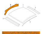 99150246500grv Porsche Oem Roof Side Rail Left