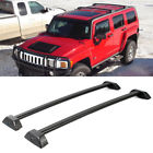 H3-h3t A0005 Black Al Roof Rack Cross Bars Top Rail Lock Key