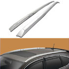 A0010 Pair Silver Aluminum Roof Rack Top Side Rails Carries For