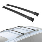 A0011 Pair Black Al Roof Rack Cross Bars Top Rail Carries