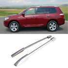 A0016 Pair Silver Al Roof Rack Top Side Rails Carries For