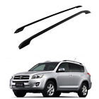 A0022 Pair Black Aluminum Roof Rack Top Side Rails Carries For