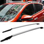 A0024 Pair Silver Aluminum Roof Rack Top Side Rails Carries For