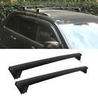 A0027 Pair Black Al Roof Rack Cross Bars Top Rail Carries