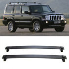 A0028 Pair Black Al Roof Rack Cross Bars Top Rail Carries