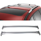 A0029 Pair Silver Al Roof Rack Cross Bars Top Rail Carries