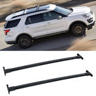 A0032 Az Pair Black Al Roof Rack Cross Bars Top Rail