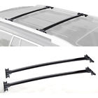 A0037 Pair Black Al Roof Rack Cross Bars Top Rail Carries A0037 Pair Black Al Roof Rack Cross Bars Top Rail Carries