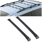 A0043 Pair Black Al Roof Rack Cross Bars Top Rail Carries