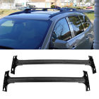 A0045 Pair Black Al Roof Rack Cross Bars Top Rail Carries