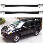 A0046 Pair Black Al Roof Rack Cross Bars Top Rail Carries
