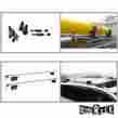 A80016-5672 5754-120 Dinorack 48 Clamp-adjustable Raised Rail-mount Roof Rack Cross Bars Kayak Saddle Carrier