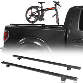 Qt.10020 Adjustale Rear Bed Rack Crossbars Storage Bike Kayak Fit All Common Truck Pickup