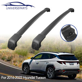 30djm35074g28h Alu Set 2 Roof Rack Crossbar Luggage Carrier For 16-22 Hyundai Tucson Heavy Duty