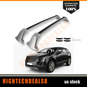 Ht161671015pm Aluminum Silver Top Roof Rack 2-bar For 2016-2022 Cadillac Xt5 Cross Bar Carrier