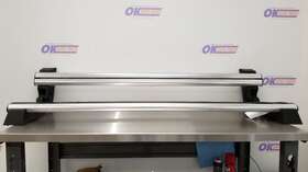 148.am1503 American Motors 03 Hummer H2 Luggage Rack Roof Rail Cross Bar Set Silver