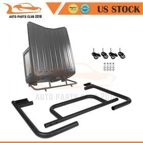 Ap12574601c Apc Black Steel Hard Top Carrier Storage Cart For Jeep Wrangler 87-20 Yj Tj Jk Jl