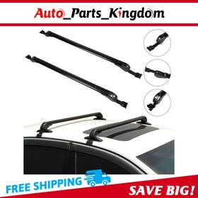 10767218 Apk Roof Rack For 43.3ftft Universal Top Luggage Carrier Cross Bar Aluminum Waterproof