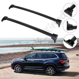 10767383 Apk Roof Rack Cross Bar For Honda Pilot 16-18 3.5l Aluminum Luggage Carrier Black