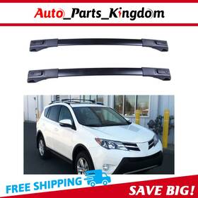 10767384 Apk Roof Rack Cross Bar For Toyota Rav4 13-18 2.5l Luggage Carrier Aluminum Black