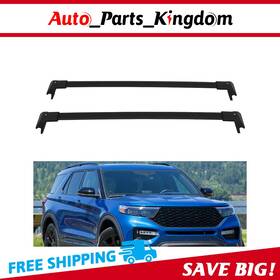 10770674 Apk Roof Rack Cross Bar For 20-22 Ford Explorer 2.3l 3.0l Aluminum Waterproof Black