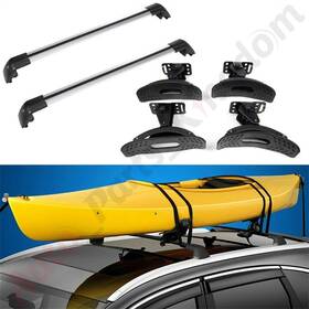 10831850 Apk Top Roof Rack For 13-19 Mitsubishi Outlander Aluminum 2 Cross Bar 4 Kayak Boat