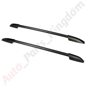 11526542 Apk Roof Rack Side Rails For 2008-2013 Toyota Highlander Suv 2pcs Black Aluminum
