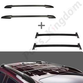11526549 Apk 2x Roof Rack Cross Bar Side Rails For 2008-2013 Toyota Highlander Luggage