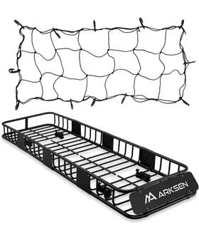 005-th-rrs84s Arksen Net23 84 Inch X23 X6 Long And Narrow Car Roof Rack Cargo Carrier Rooftop Basket